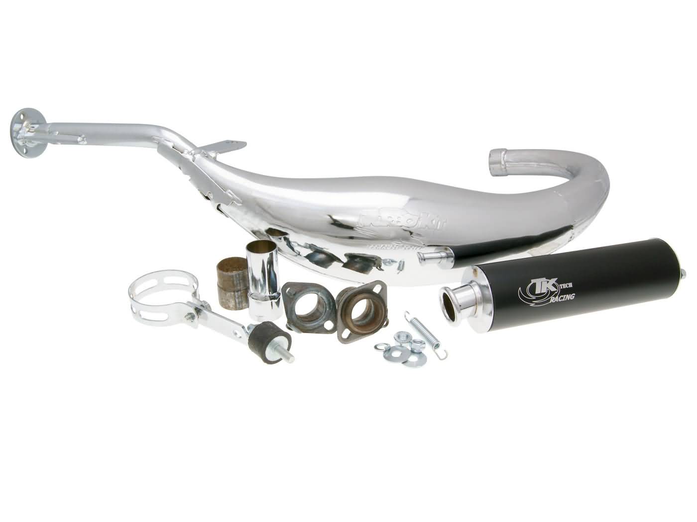 Duslintuvas TURBO KIT Carreras 80 chromas, skirtas Aprilia, RX, SX, Derbi Senda R, SM, GPR, Gilera