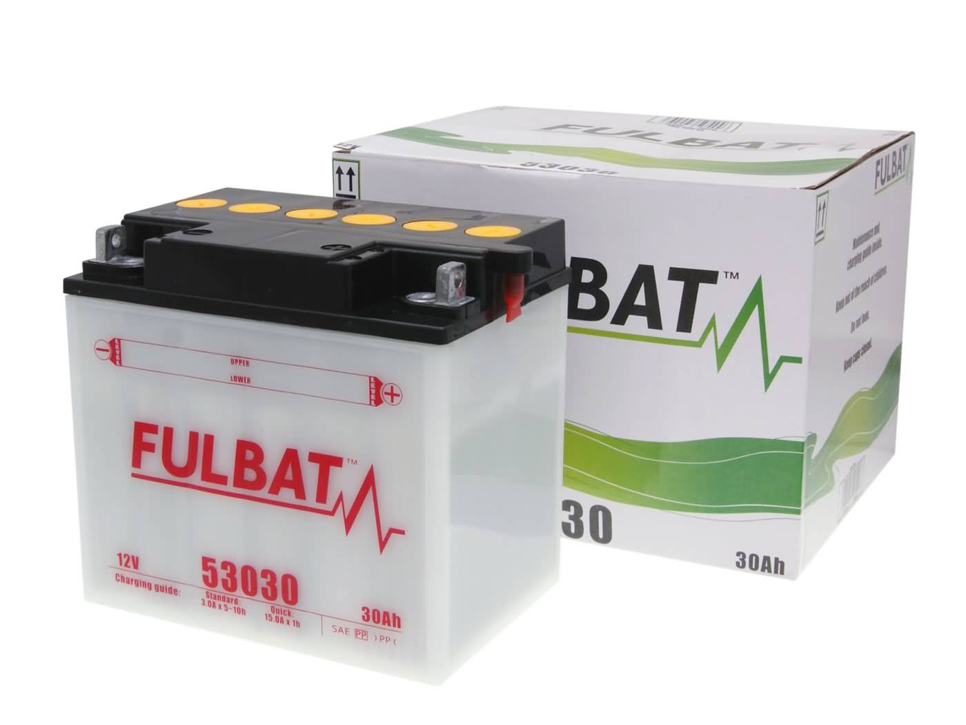 baterija Fulbat 53030 / Y60-N30L-A DRY įsk. rūgšties pakuotė