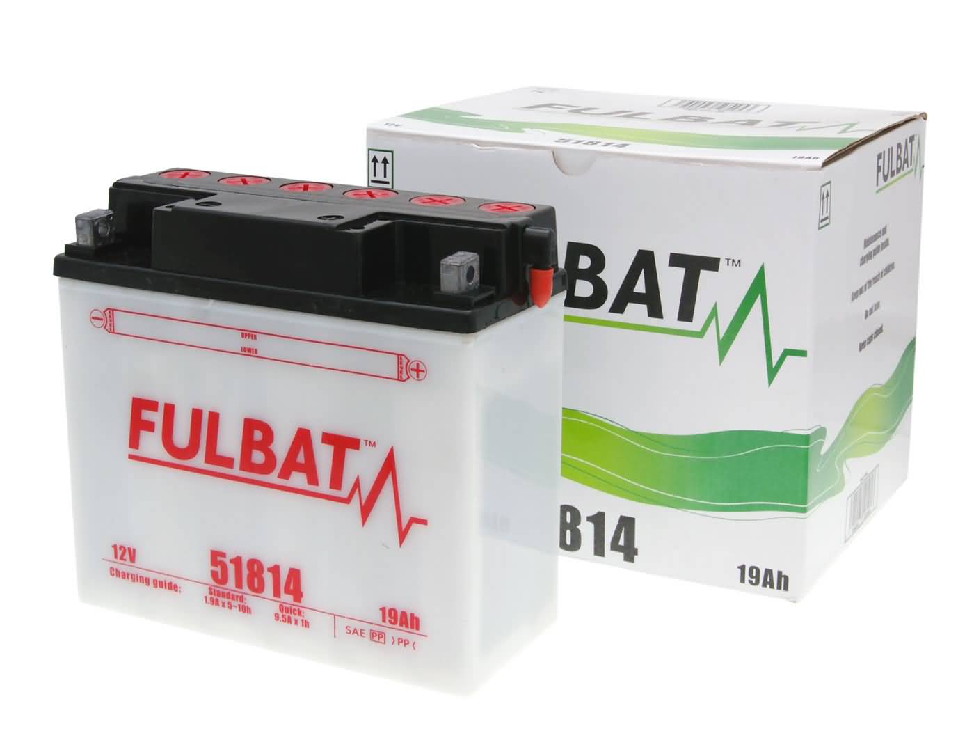 baterija Fulbat 51814 DRY su įsk. rūgšties pakuotė