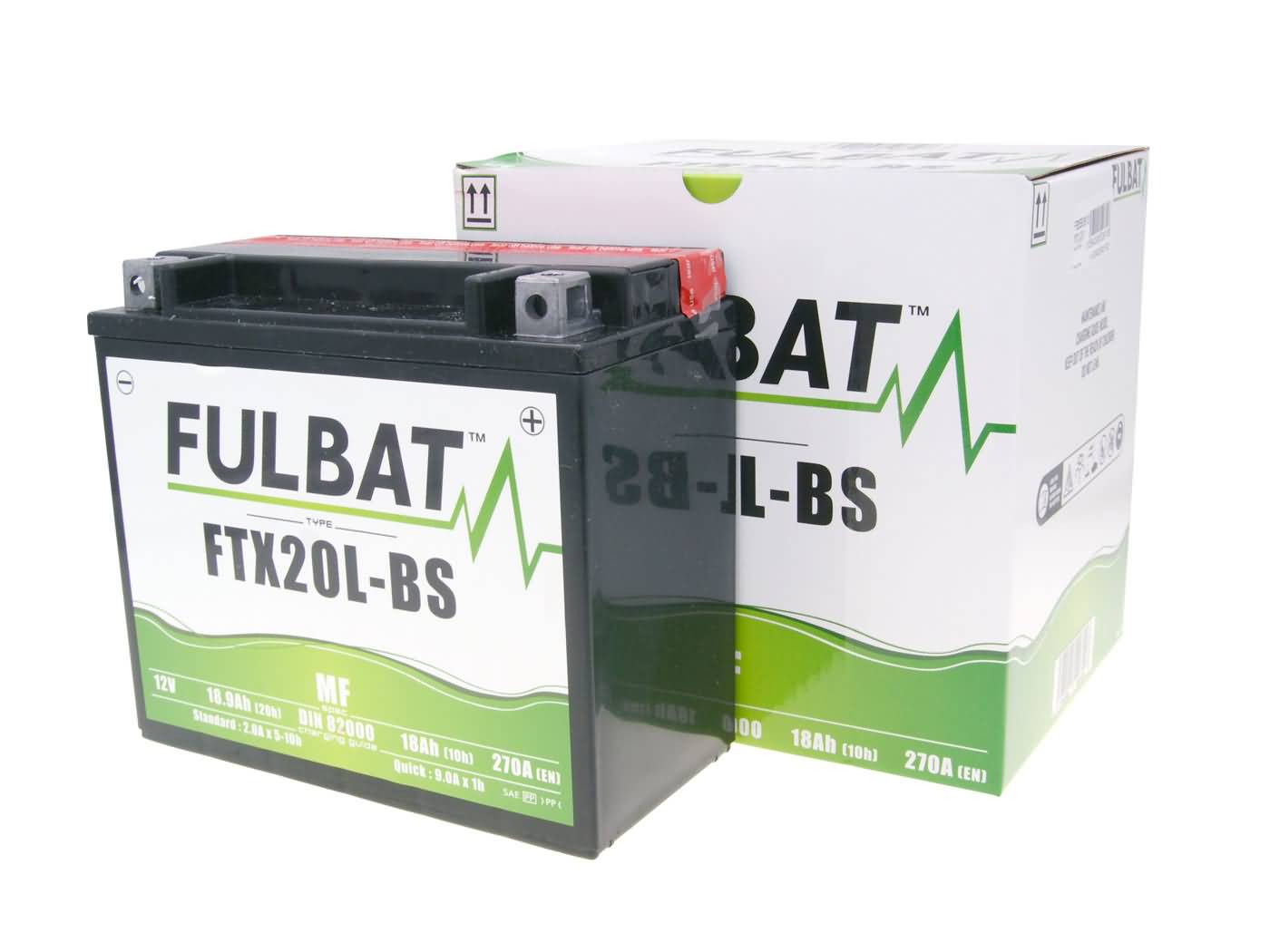 baterija Fulbat FTX20L-BS MF Nereikalauja priežiūros