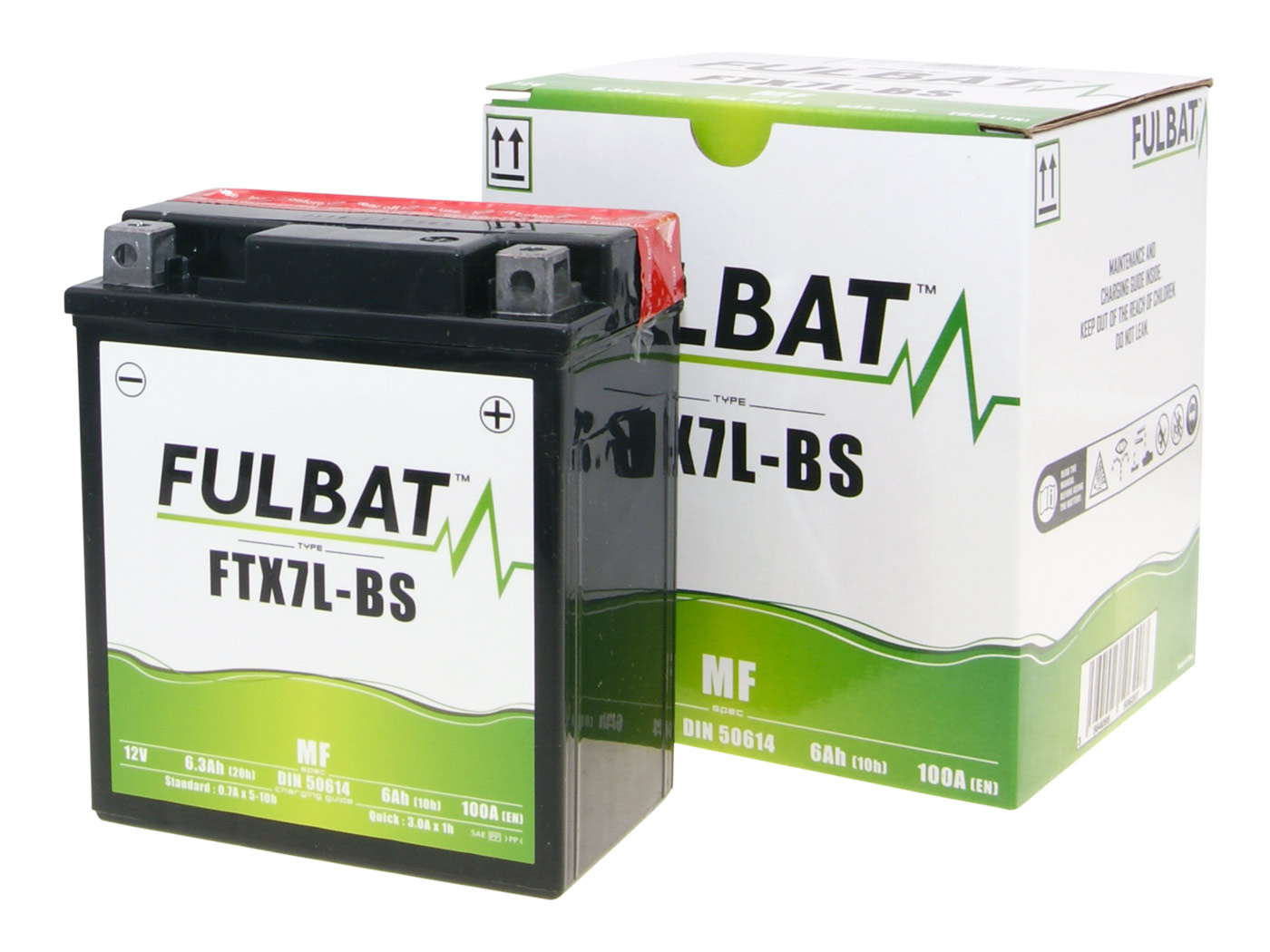 akumuliatorius Fulbat FTX7L-BS MF Nereikalaujantis priežiūros