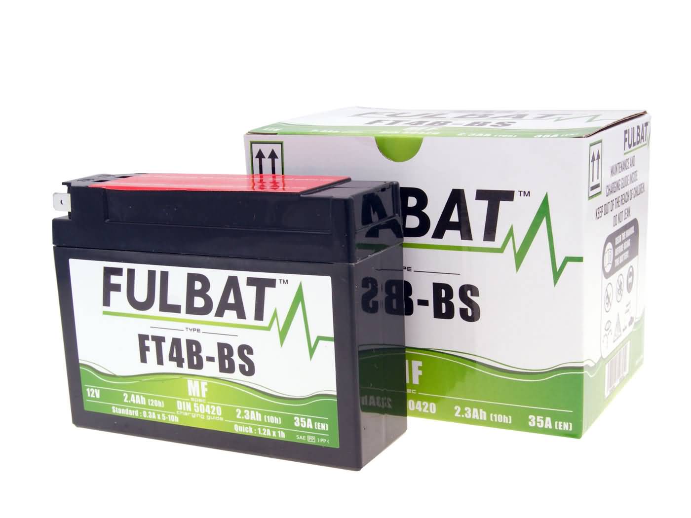 akumuliatorius Fulbat FT4B-BS MF Nereikalaujantis priežiūros