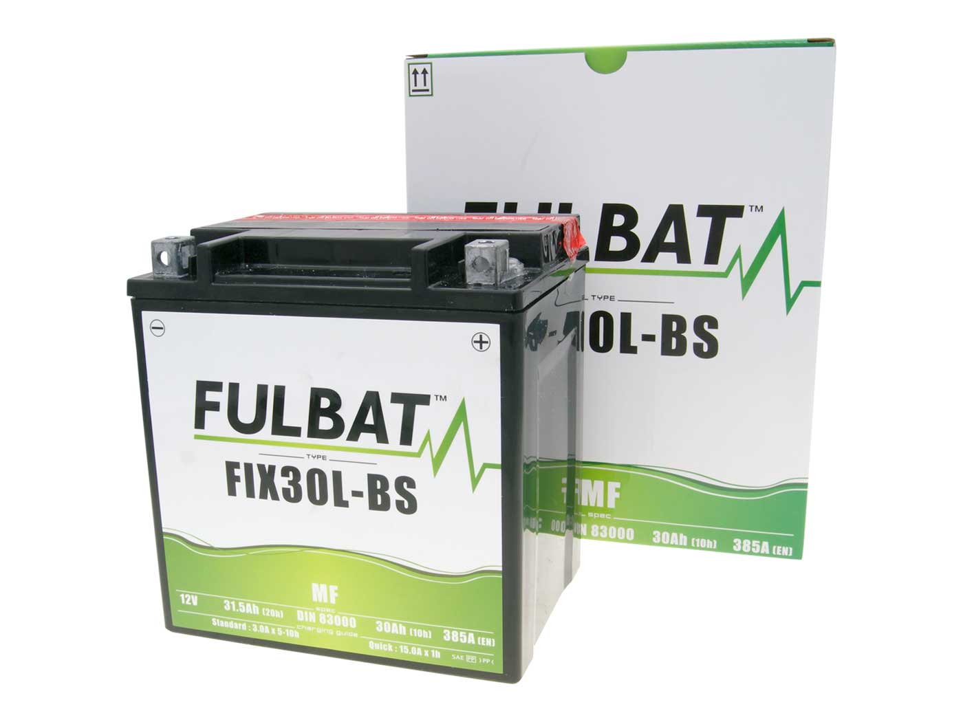 baterija Fulbat FIX30L-BS MF Nereikalauja priežiūros