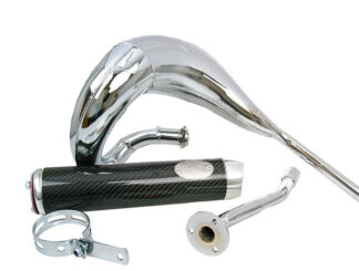 Duslintuvas TURBO KIT Bufanda RQ chromas, skirtas Derbi Senda (00-), Aprilia RX/SX, Gilera RCR/SMT