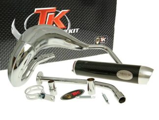 Duslintuvas TURBO KIT Bufanda RQ chromas, skirtas Yamaha DT50 (03-), MBK X-Limit (03-), Malaguti
