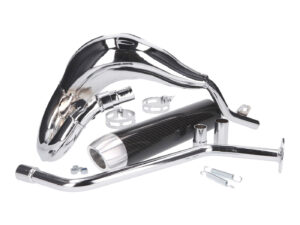 Duslintuvas TURBO KIT „Bufanda RQ“ chromas, skirtas „Generic Trigger“, „Keeway“, „KSR-Moto“, „Ride“, „Explorer“