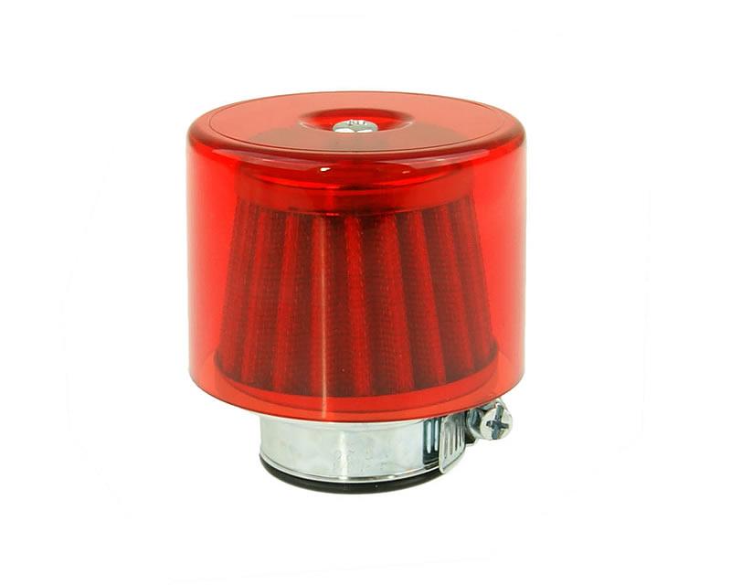 Oro filtras Air-System metalinis filtras 35mm tiesi versija raudonas dangtelis