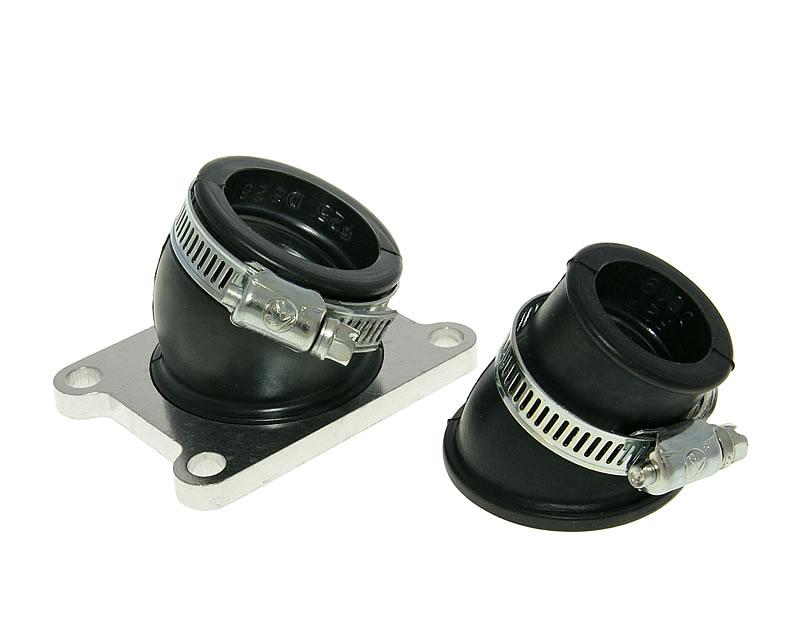 įsiurbimo kolektorius RACING su dviem 24 ir 32 mm adapteriais Derbi Senda