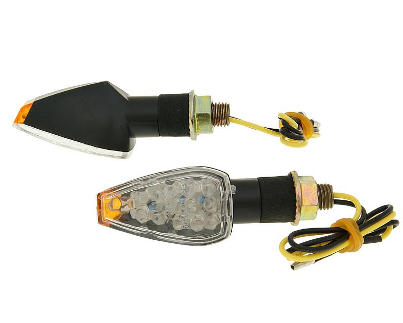 Posūkių komplektas M10 sriegis LED New Century juoda