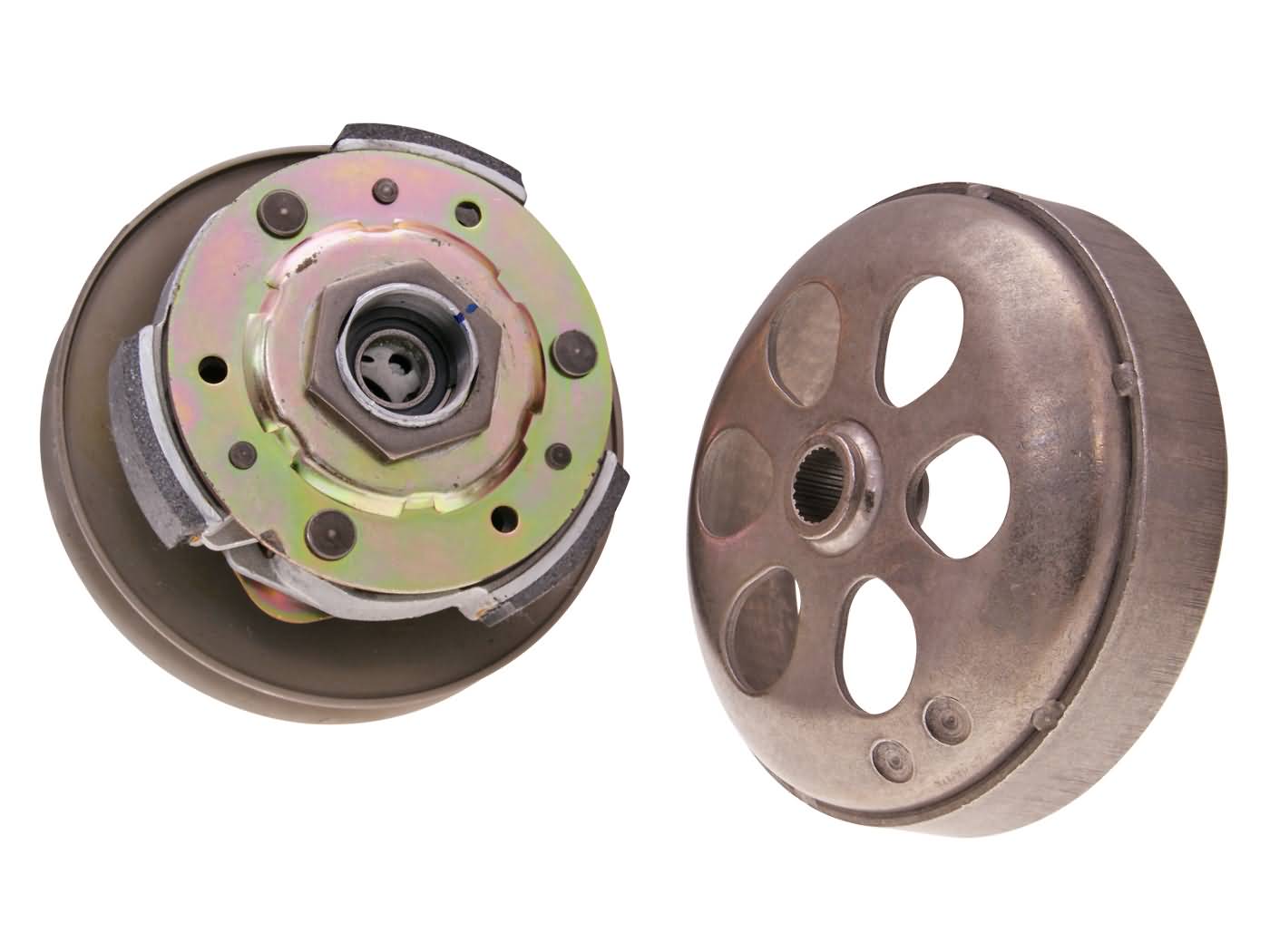 Sankabos lėkštės komplektas su sankaba d=134mm Piaggio Beverly, Fly, Liberty, MP3, Gilera Runner, Vespa GT, GTS, ET4 S, LX, LXV 125, Aprilia, Derbi