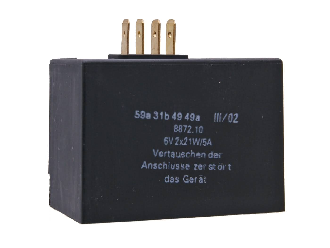 įkrovimo valdiklis / Posūkių rėlė 6V 2x21W, 5A Simson SR50