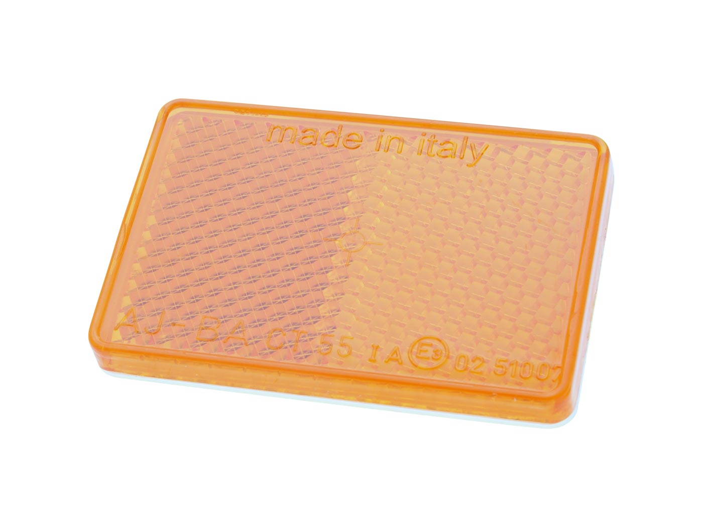 atšvaitas 57x39mm oranžinės spalvos, lipnus