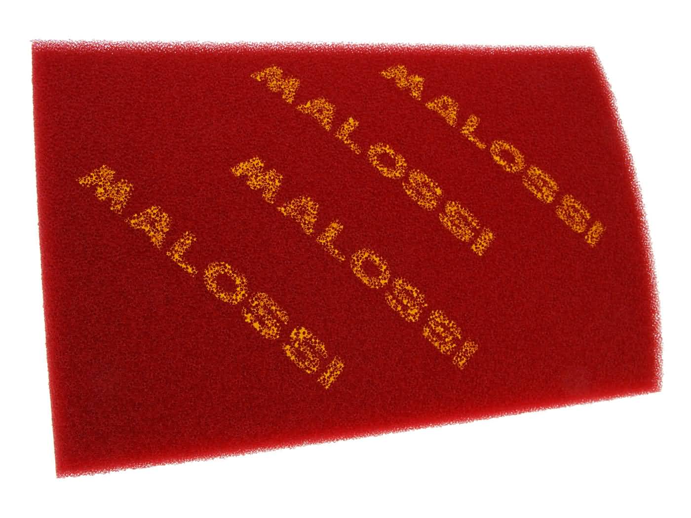 oro filtro putplastis Malossi dviguba raudona kempinė 300x200mm - universali
