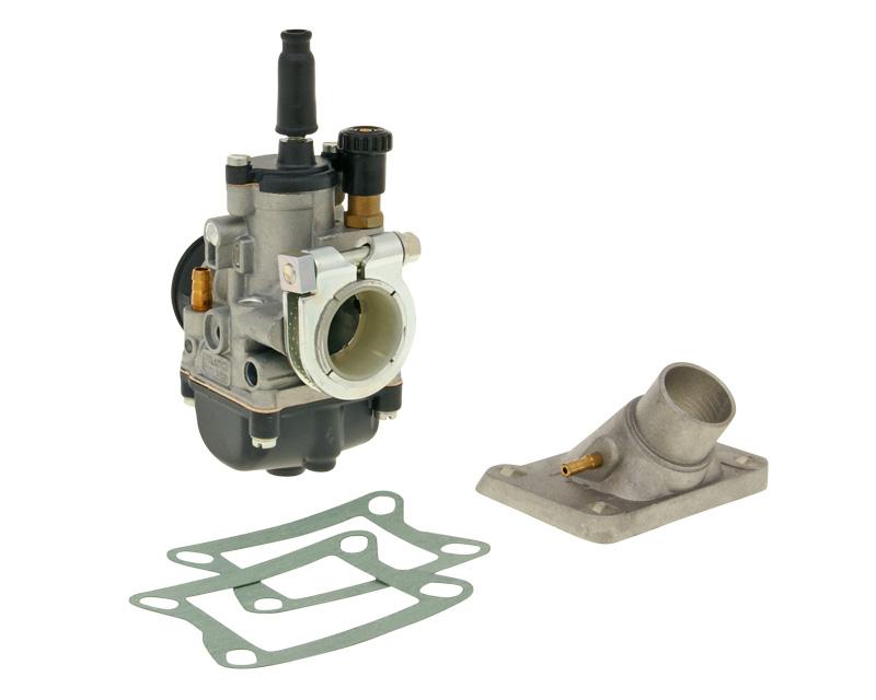 karbiuratoriaus komplektas Malossi PHBG 21 AS su gnybtu fiksacija 24mm Honda MB, MT, MTX