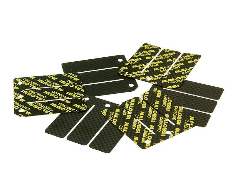 Lapelinių vožtūvų lapelių komplektas Malossi Carbon skirtas Derbi Senda D50B0, EBE, EBS