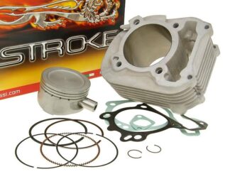 Cilindro komplektas Malossi aliuminio sport 187cc 70mm Piaggio Leader 125cc 4T 2V