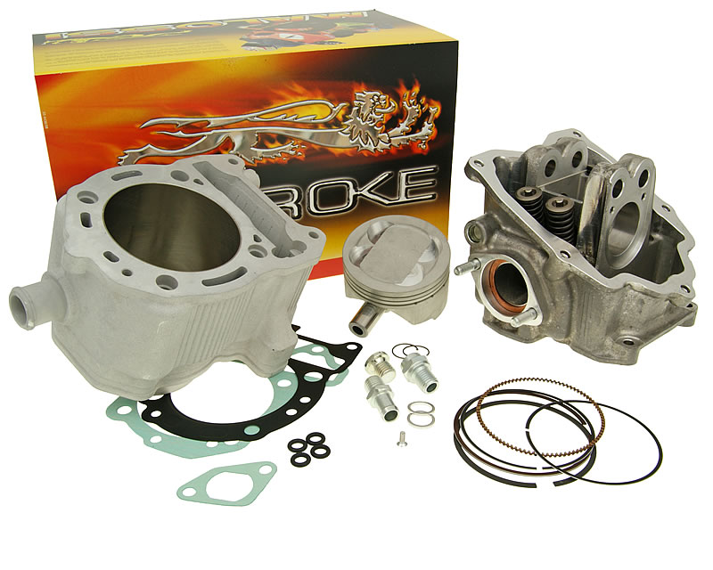 Cilindro komplektas Malossi aliuminio sport 282cc Piaggio Quasar 4-taktų LC