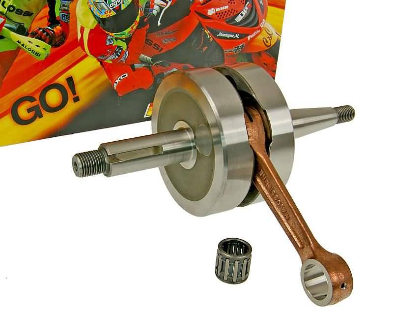 Alkūninis velenas Malossi MHR RHQ sustiprintas aukštos kokybės Minarelli AM, Generic, KSR-Moto, Keeway, Motobi, Ride, CPI, 1E40MA, 1E40MB