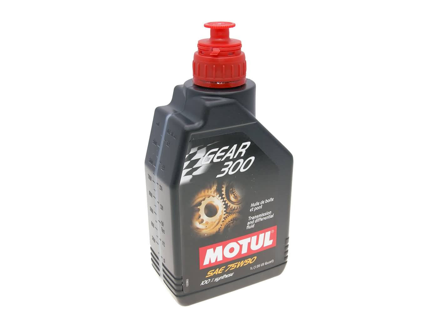 Motul transmisijos alyva Gear 300 transmisijos ir diferencialo skystis 75W90 1 litras = MOT109395