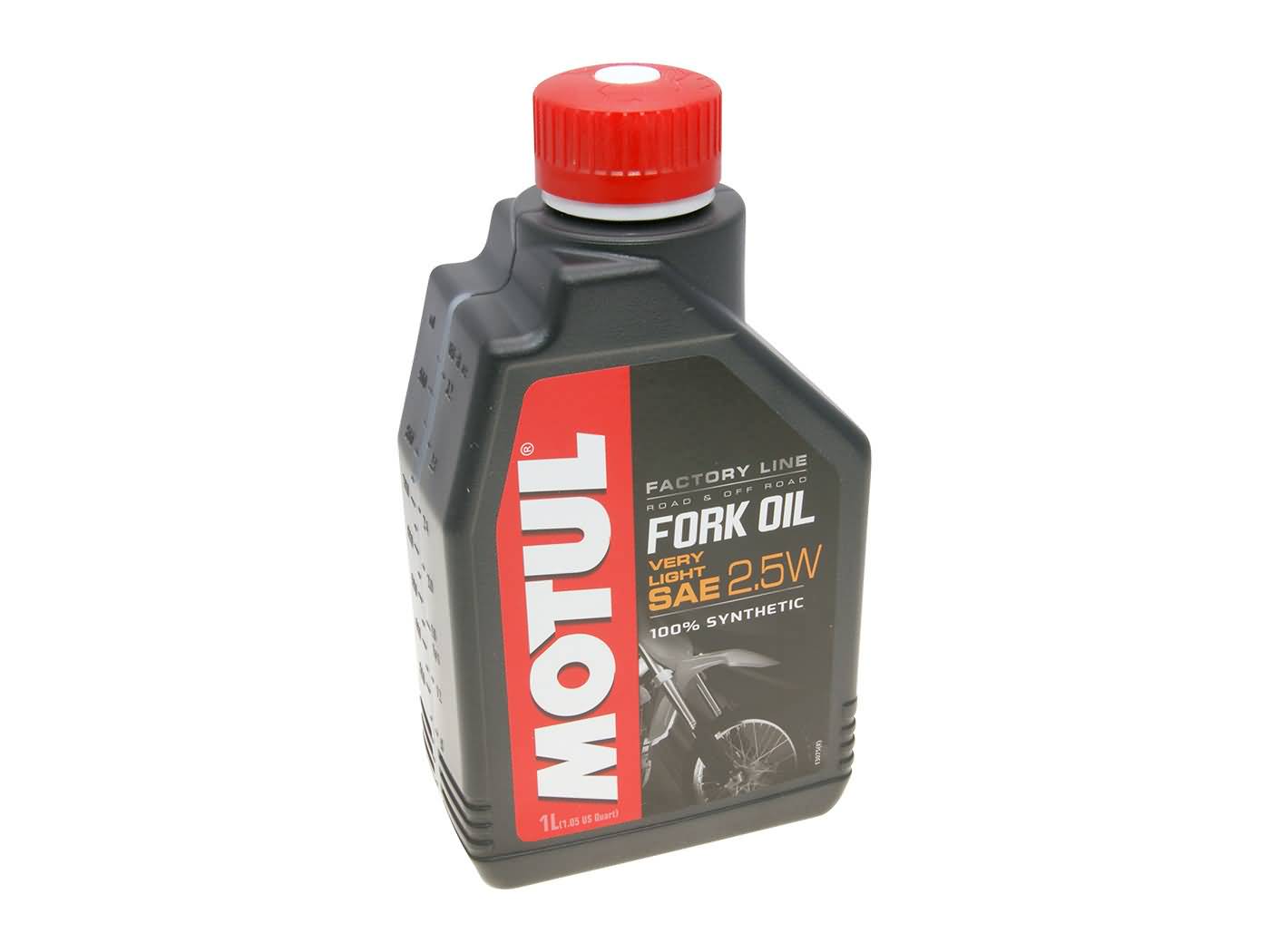 Motul šakių alyva Factory Line Road & Off Road labai lengva 2,5 W 1 litras