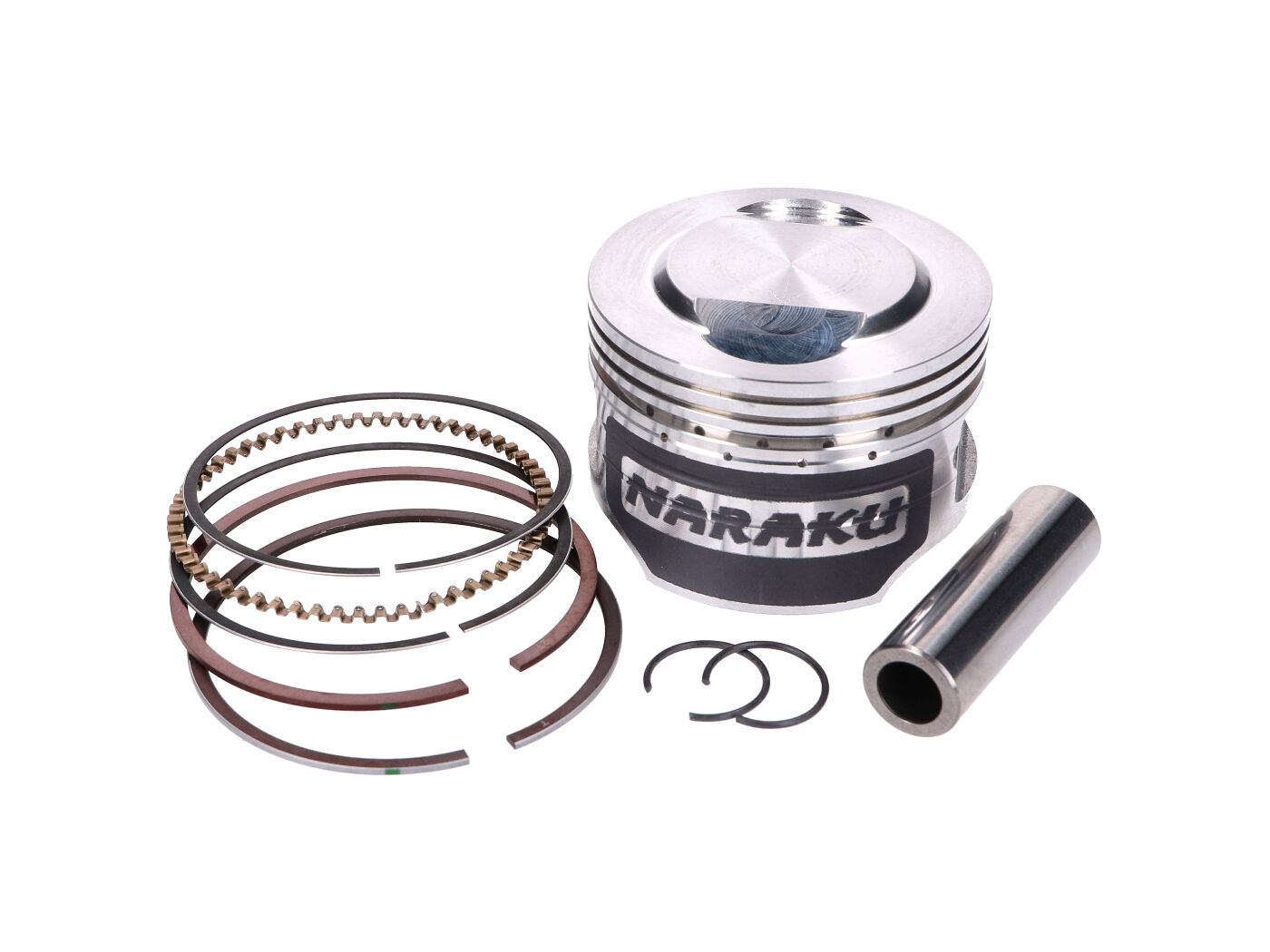 Stūmoklio komplektas Naraku 52.4mm CNC frezuotas stūmoklio sienelės grioveliai 139QMB/QMA
