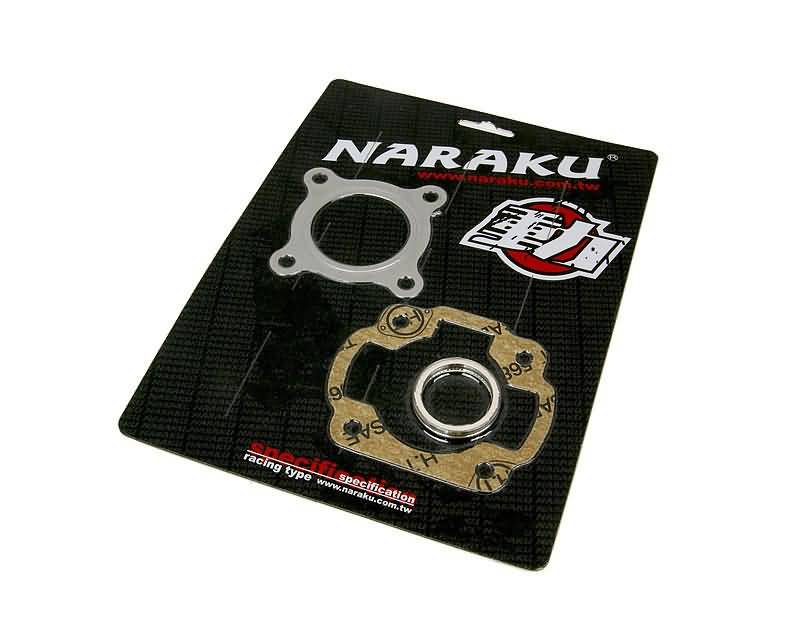Cilindro tarpinių komplektas Naraku 50cc, skirtas Minarelli geltonai. AC = NK100.89.2