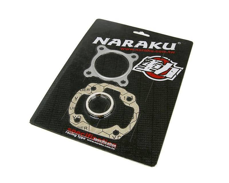 Cilindro tarpinių komplektas Naraku 70cc, skirtas Minarelli geltonai. AC = NK100.96.2