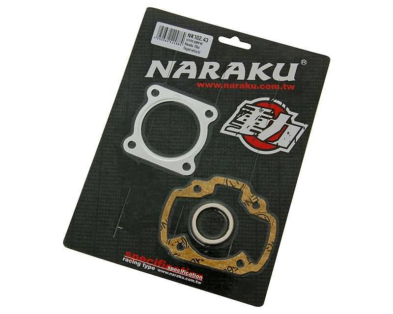 Cilindro tarpinių komplektas Naraku 70cc, skirtas Peugeot Vertical AC = NK102.43.2