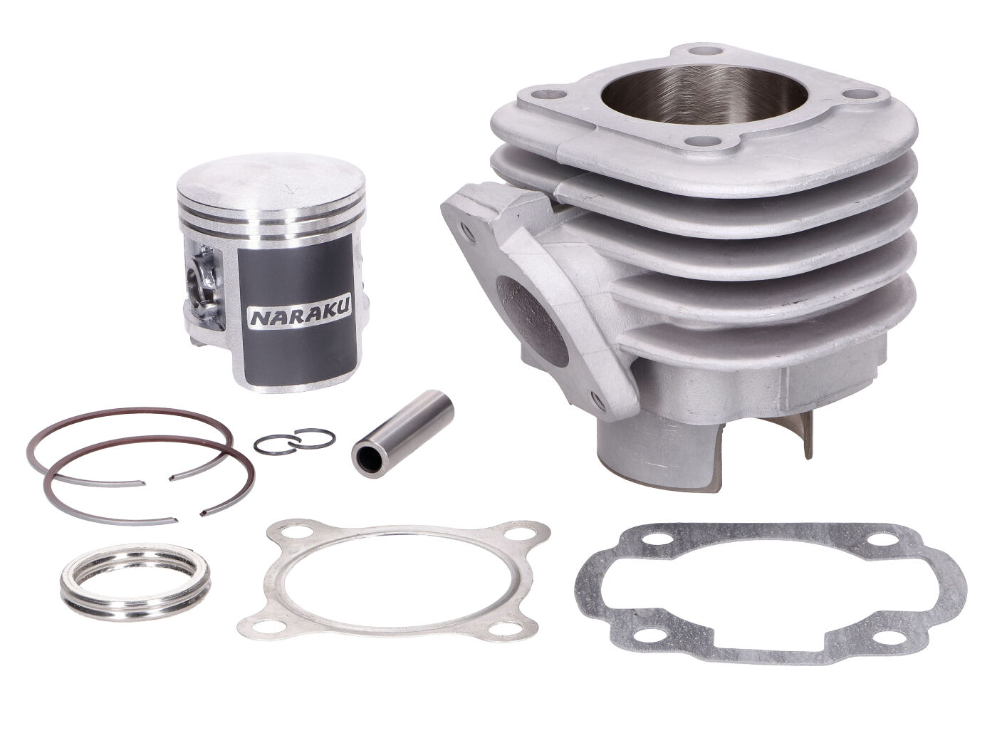 Cilindro komplektas Naraku 70cc aliuminis 10mm Stūmoklio pirštas Minarelli Horizontal AC