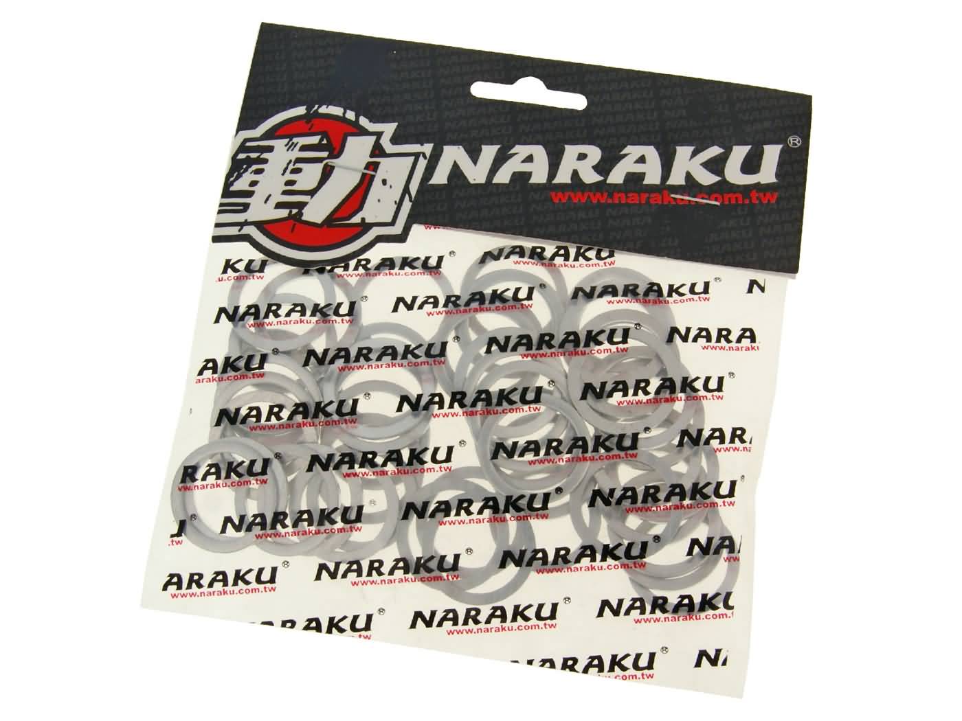 aliuminio sandarinimo žiedai Naraku 20x26x1,5mm 50 vnt