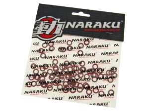 pluošto sandarinimo žiedai Naraku 5x9x1mm 100 vnt