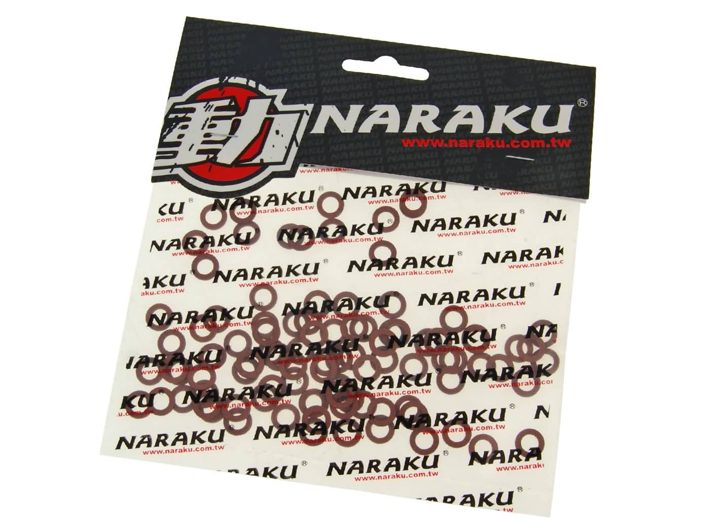 pluošto sandarinimo žiedai Naraku 5x9x1mm 100 vnt