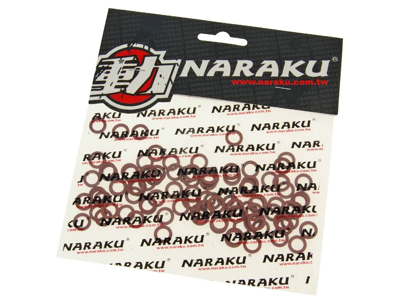 pluošto sandarinimo žiedai Naraku 6x10x1mm 100 vnt