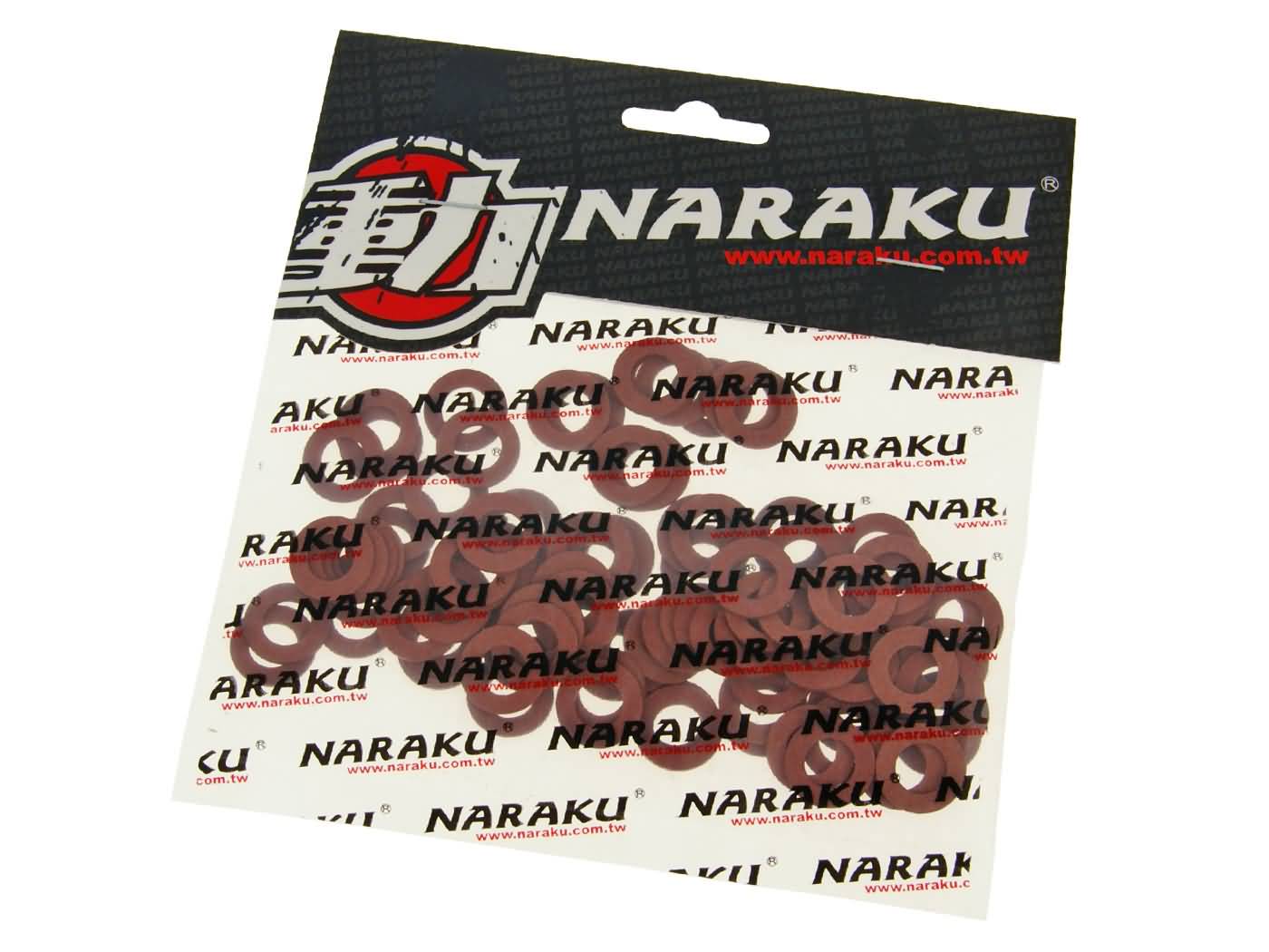 pluošto sandarinimo žiedai Naraku 8x15x1mm 100 vnt