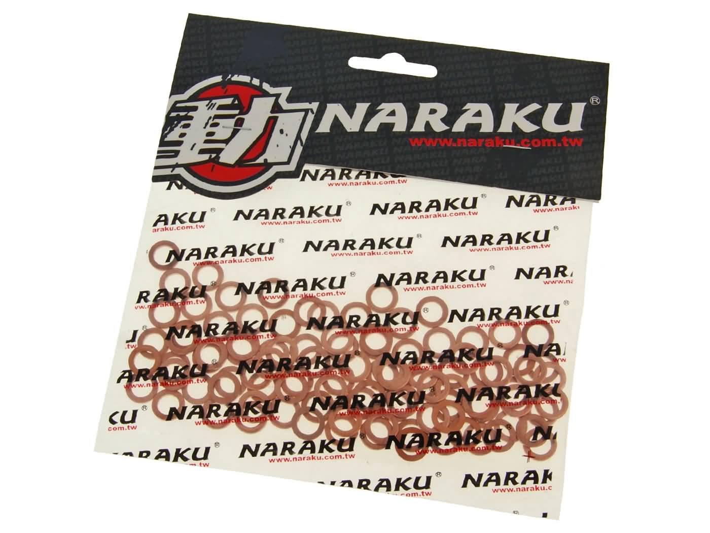 variniai sandarinimo žiedai Naraku 6x10x1,5mm 100 vnt