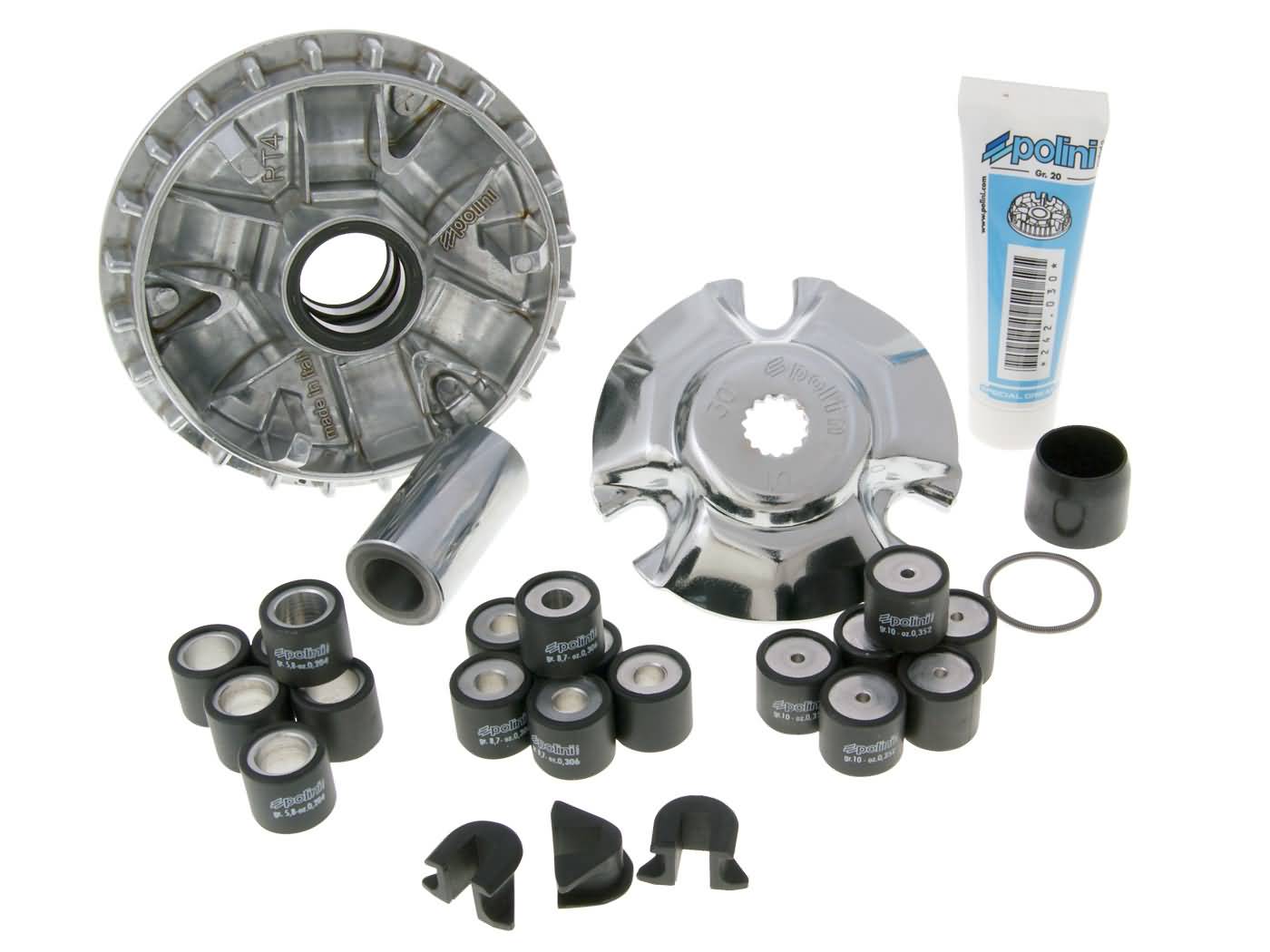 variatorius Polini Maxi Hi-Speed, skirtas Yamaha X-Max 125 4V Euro3, Euro4, MBK Cityliner 125 Euro3