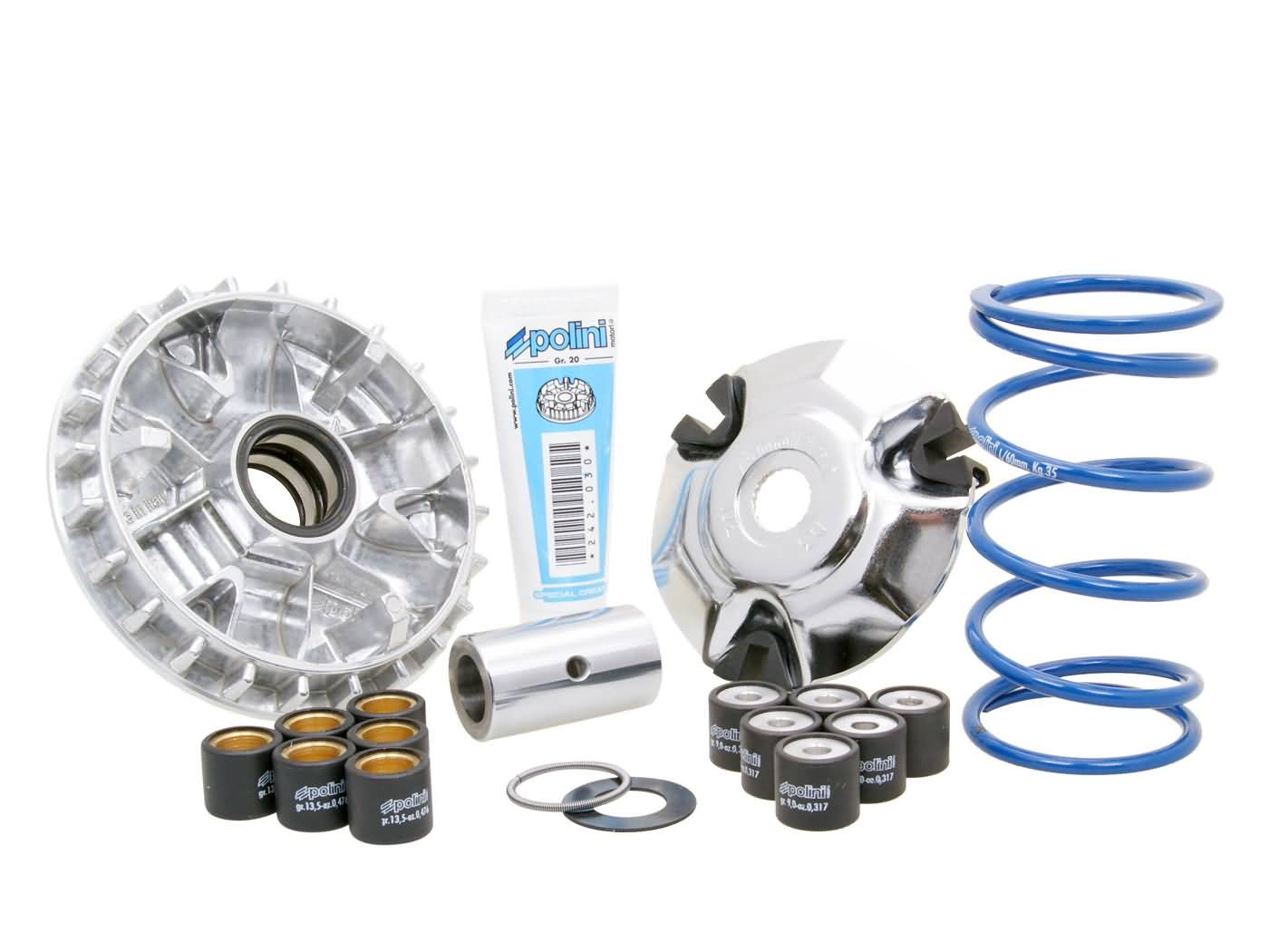 variatorius Polini Maxi Hi-Speed, skirtas Piaggio Fly, Liberty, Vespa Primavera, Sprint 125ie, 150ie 3V