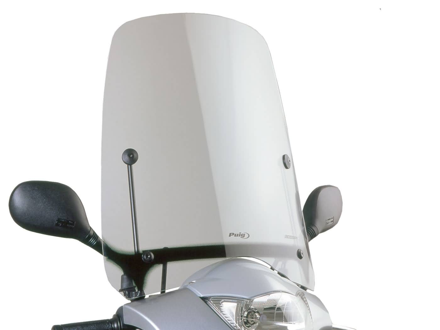 priekinis stiklas Puig T.G. skaidrus / skaidrus, skirtas Honda SH 125i, SH 150i (07-08)