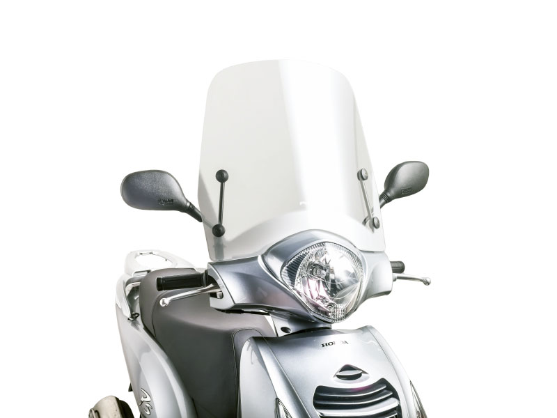 priekinis stiklas Puig T.S. skaidrus / skaidrus, skirtas Honda Passion 125 (06-14)