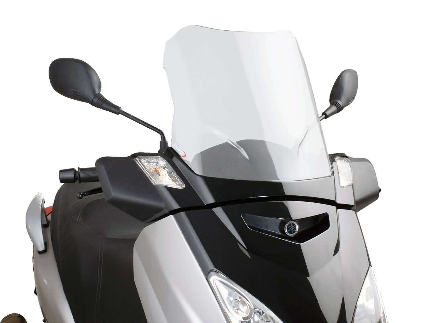 priekinis stiklas Puig V-Tech Line Touring skaidrus / skaidrus, skirtas Yamaha X-Max 125 YP125R 06-09