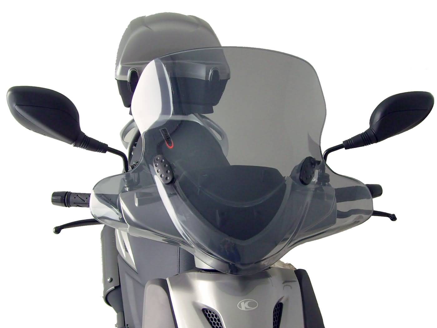 priekinis stiklas Puig City Touring dūmai, skirti Kymco Agility 50, 125 (09-14)
