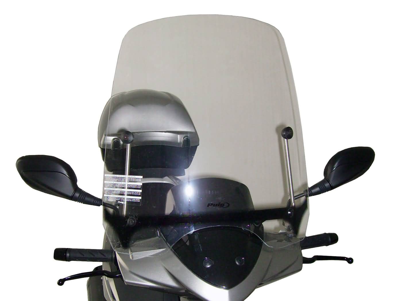 priekinis stiklas Puig T.G. skaidrus / skaidrus, skirtas Kymco Agility City, RS, DJ S 50, 125 (11-14)
