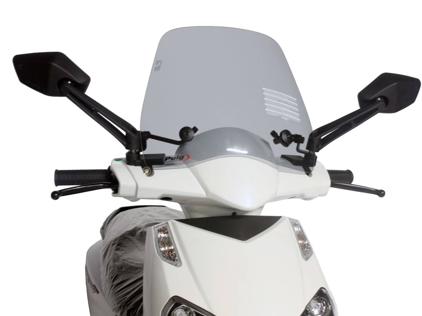 priekinis stiklas Puig Trafic dūmai, skirtas Aprilia Sport City One 125