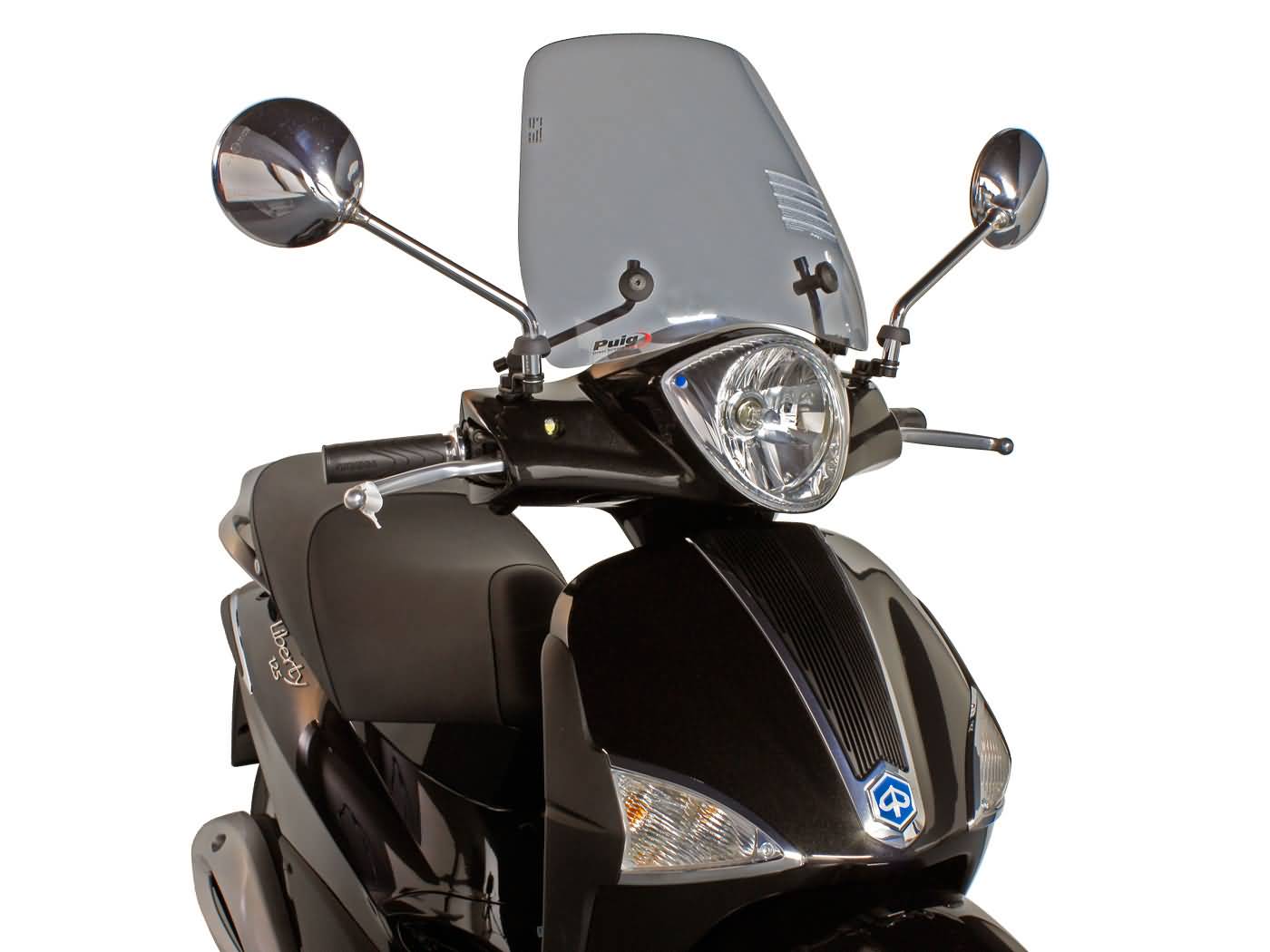 priekinis stiklas Puig Trafic dūmai Piaggio Liberty 50, 125 (04-10)