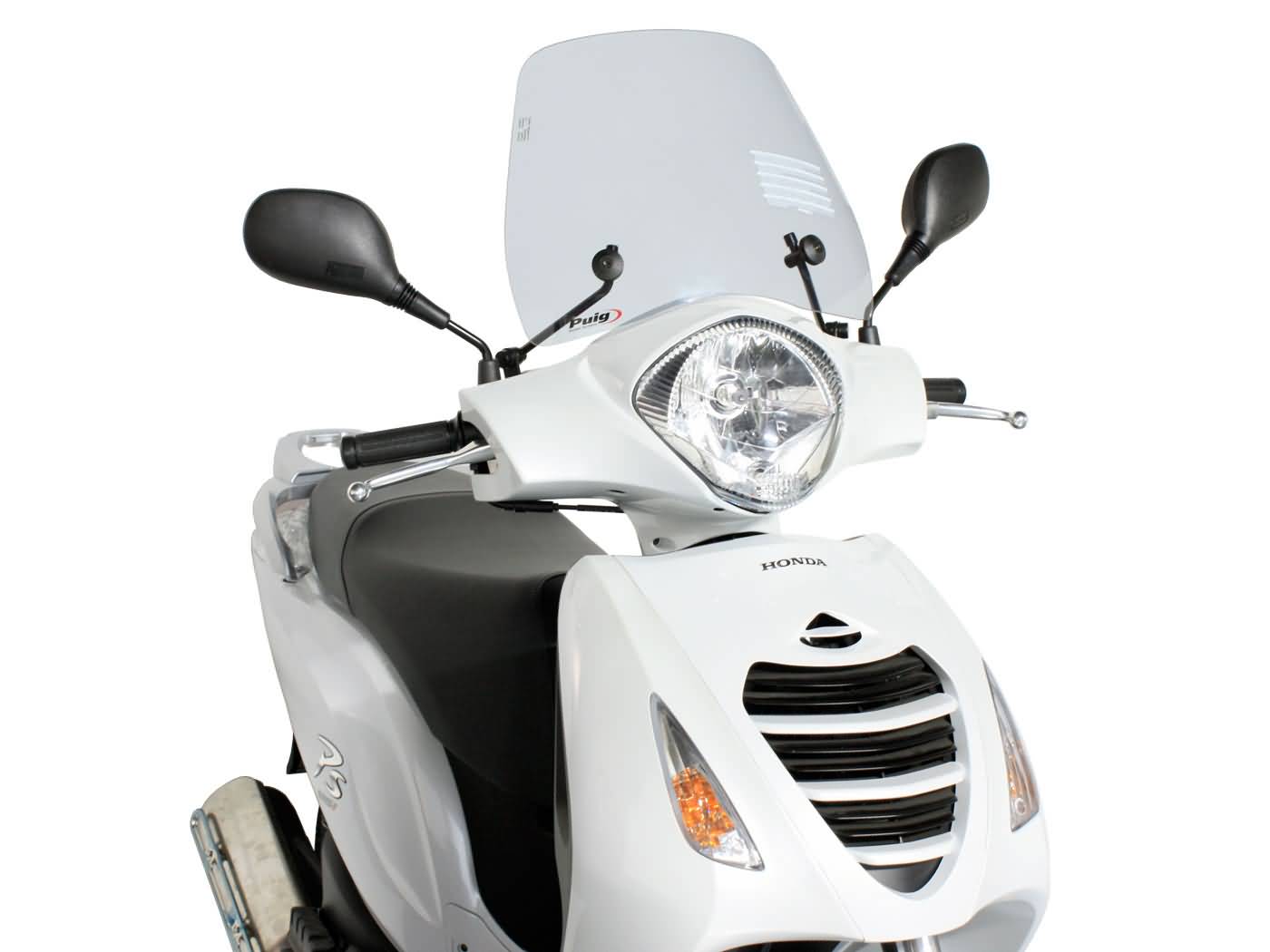 priekinis stiklas Puig Trafic dūmai, skirti Honda Passion 125 (06-14)
