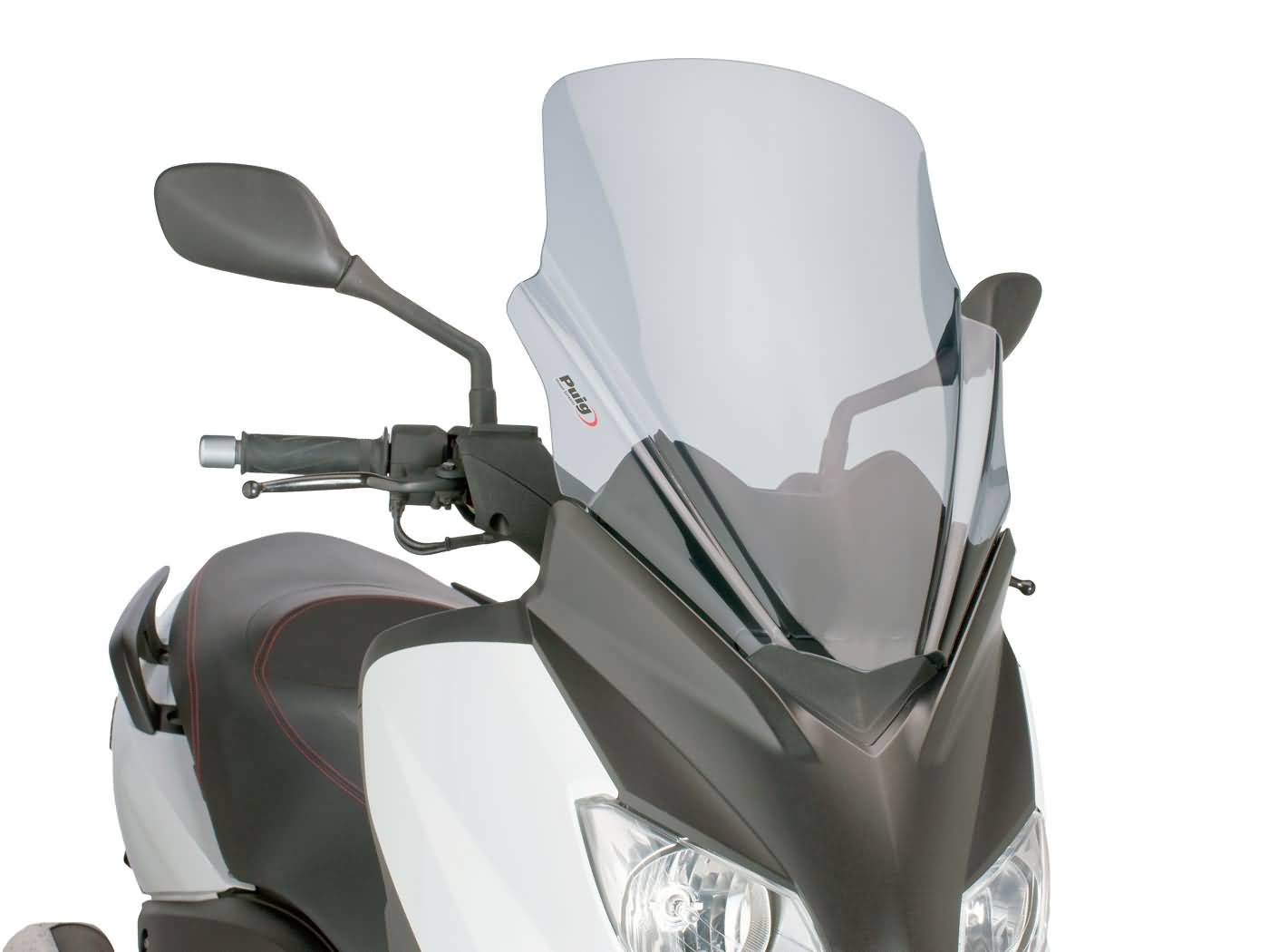 priekinis stiklas Puig V-Tech Line Touring dūmai Yamaha X-Max 125 YP125R 10-14