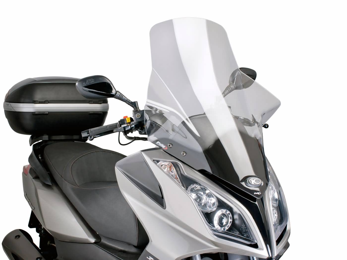 priekinis stiklas Puig V-Tech Line Touring skaidrus / skaidrus, skirtas Kymco Downtown 125i, 300i ABS 09-14