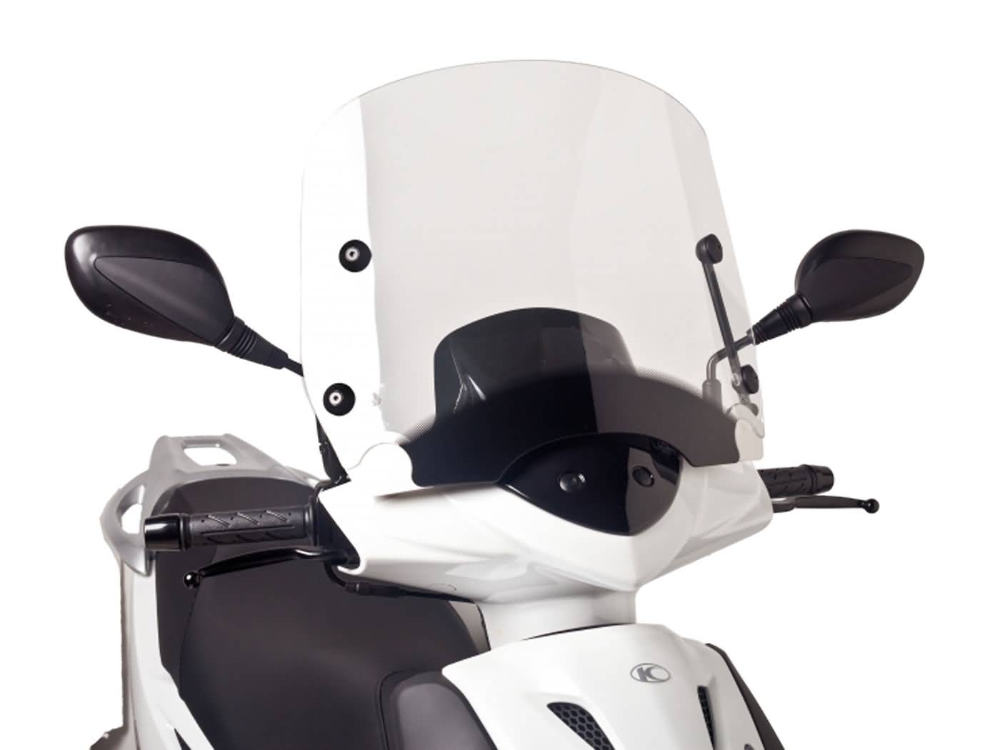 priekinis stiklas Puig T.S. skaidrus / skaidrus, skirtas Kymco Agility City, RS, DJ S 50, 125 (11-14)