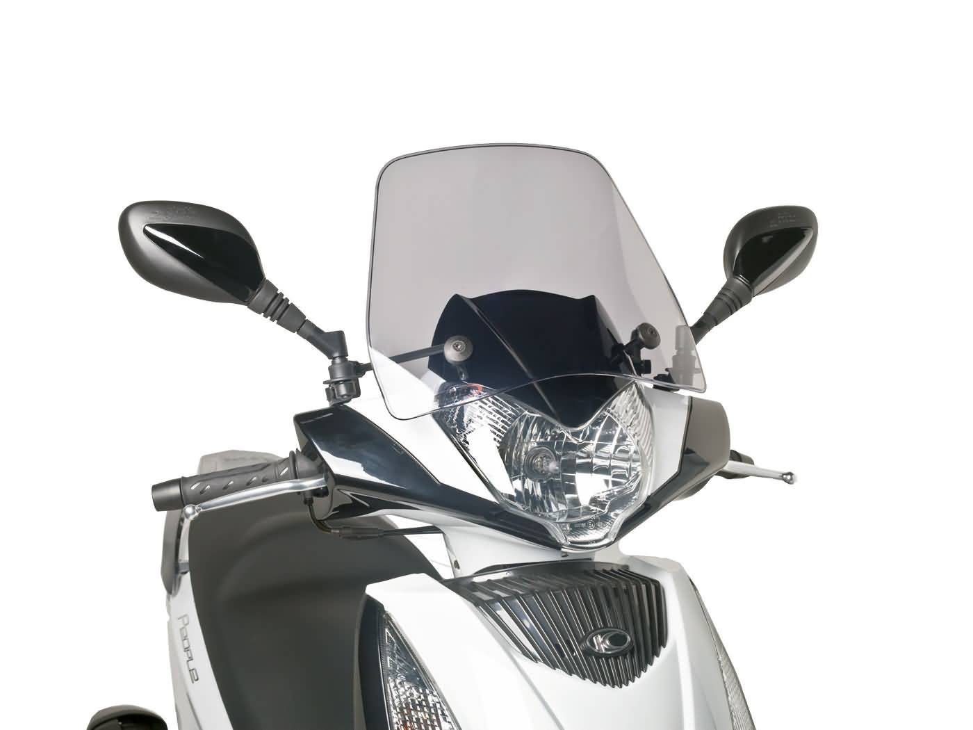 priekinis stiklas Puig Trafic dūmai, skirti Kymco People GT 125i, 200i, 300i (10-14)