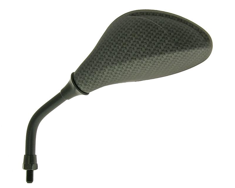 Veidrodis Flash Carbon Look kairėje, M8 trumpas sriegis